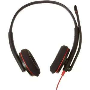 Auricular headset para centro de llamadas con controles en el cable - USB-C/A