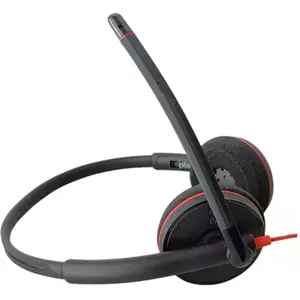 Auricular headset para centro de llamadas con controles en el cable - USB-C/A