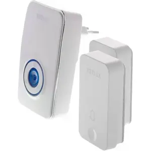 Conjunto de campainha sem fio 230Vac c/ 2 botões -IP44 - alcance 150m