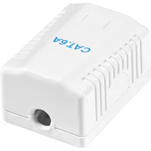 Caixa de ligação RJ45 Cat6 fêmea - instalação s/ ferramentas