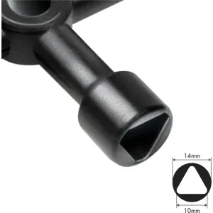 Chave de armário de distribuição - 4 funções 73x73mm