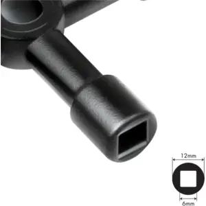 Chave de armário de distribuição - 4 funções 73x73mm