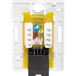 Caixa de ligação RJ45 Cat6 fêmea - instalação s/ ferramentas
