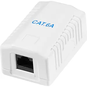 Caixa de ligação RJ45 Cat6 fêmea - instalação s/ ferramentas