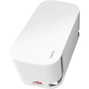 Caixa organizadora de cabos c/ bloco de 5 tomadas + 3x USB - cabo 1.5m - branco - 285x145x130mm