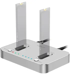 Docking station de 2 discos M.2 NVMe c/ ligação USB-C 3.2