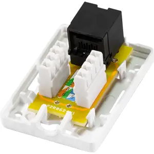 Caixa de ligação RJ45 Cat6 fêmea - instalação s/ ferramentas