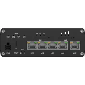 Router 5G Dual-SIM + eSIM c/ 5 x portas Gigabit Ethernet, Wi-Fi 5 & GNSS