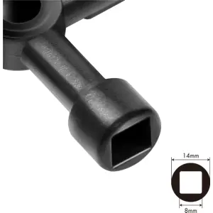 Chave de armário de distribuição - 4 funções 73x73mm