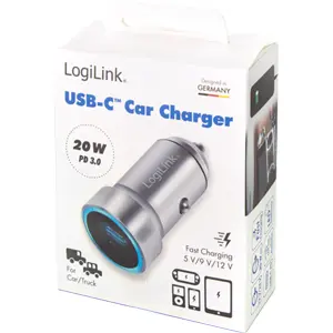 Carregador de Isqueiro (12..24VDC) USB-C PD 20W