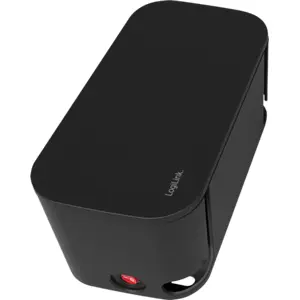 Caixa organizadora de cabos c/ bloco de 5 tomadas + 3x USB - cabo 1.5m - preto - 285x145x130mm