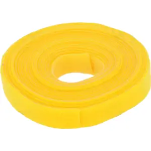 Fita velcro macho/fêmea - Amarelo - 16mm x 4m