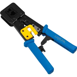 Alicate para cravar fichas RJ11 / RJ45 de tecnologia passante