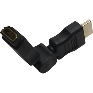 Adaptador HDMI 4K@30Hz macho-fêmea rotativo 270º