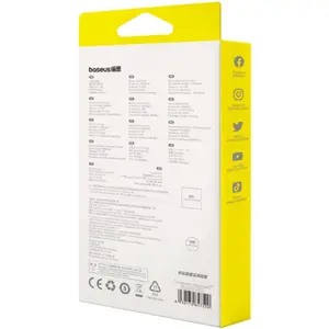 Cabo retráctil USB-C macho <-> USB-C macho 100W PD - branco - 1.0m