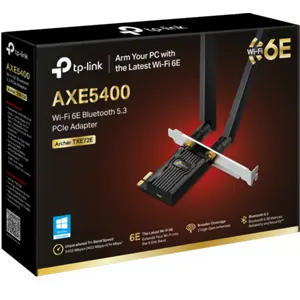 Placa de Rede PCIe Wi-Fi 6E Tri-Band 2402Mbps c/ Bluetooth 5.3