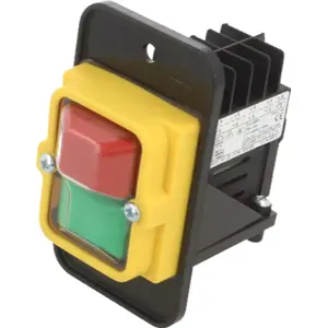 Interruptor de pressão duplo verde/vermelho 2 posições ON-OFF 4PST-NO 400VAC 16A (10 pinos)