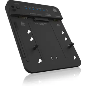Docking station para SSDs M.2 NVMe e disco SATA 2.5''/3.5'' c/ Clonagem