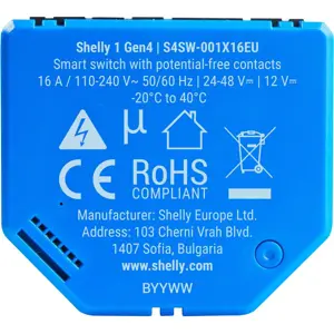 Módulo interruptor para automação WiFi/Zigbee/Matter 110/240VAC 12VDC 24-48VDC - 16A