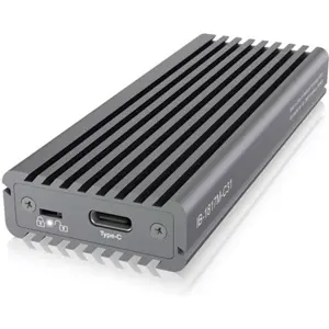 Caixa em alumínio USB-C 3.1 para Disco SSD M.2 NVMe c/ dissipação térmica