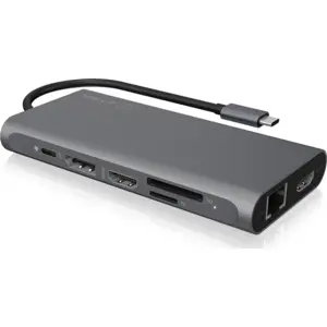 Docking Station USB-C 12-em-1 c/ 2×HDMI, DisplayPort, LAN e PD 100W