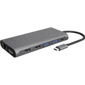 Docking Station USB-C 12-em-1 c/ 2×HDMI, DisplayPort, LAN e PD 100W