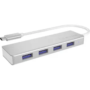 Hub USB 3.0 de 4 portas c/ cabo USB-C - 20cm