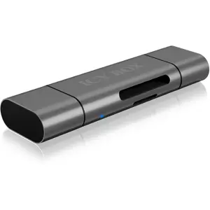 Leitor de cartões de memória SD/microSD - USB 2.0 (USB-C / USB-A / micro-USB)