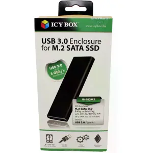 Caixa em alumínio USB 3.0 para Disco SSD M.2 SATA B-Key/B+M-Key