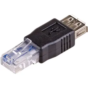 Adaptador RJ-45 macho - USB-A fêmea