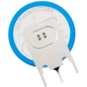 Pilha de lítio CR2032 3.0V 210mAh c/ 3 pinos - vertical