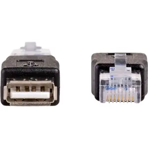 Adaptador RJ-45 macho - USB-A fêmea