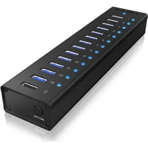Hub USB 3.0 de 13 puertos con puerto de carga rápida + cable USB-A