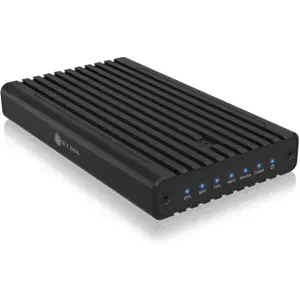 Caja para 2 SSD M.2 NVMe con función de clonación y USB-C / USB-A combo
