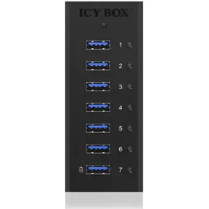 Hub USB 3.0 de 7 puertos con puerto de carga rápida + cable USB-A
