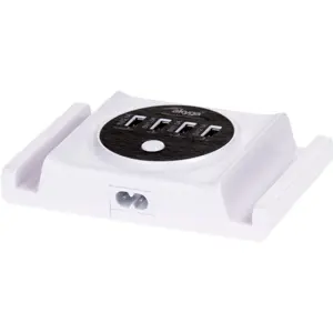 Base de carga 4xUSB-A 30W (230VAC -> 2x 5V/2.1A, 2x 5V/1A)