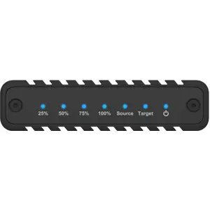 Caja para 2 SSD M.2 NVMe con función de clonación y USB-C / USB-A combo
