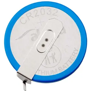 Pila de litio CR2032 3.0V 210mAh con 2 pines - horizontal (20mm)