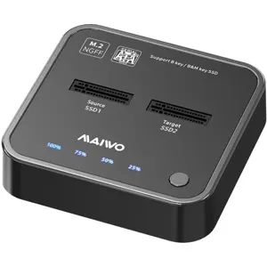 Docking station de 2 discos M.2 SATA con conexión USB-C 3.1 Gen1