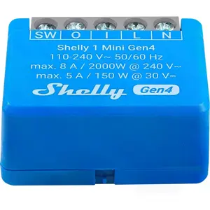 Mini módulo interruptor para automação WiFi/Zigbee/Matter 110/240VAC - 8A