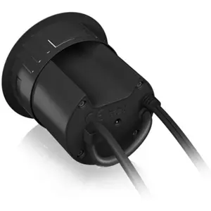 Hub USB 3.0 de embutir (Ø60mm) c/ 2×USB-A + áudio in/out + leitor de SD/microSD