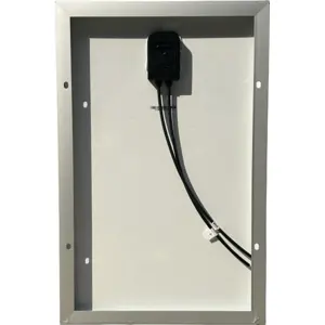 Painel fotovoltaico monocristalino 12V (21.55V) 2.33A 50W - 565x450x25mm