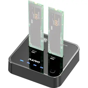 Docking station de 2 discos M.2 SATA con conexión USB-C 3.1 Gen1