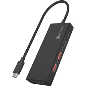 Hub USB 3.2 de 4 portas (2×USB-A + 2×USB-C) + USB-C PD 100W + cabo USB-C