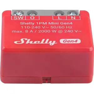 Mini módulo interruptor para automação WiFi/Zigbee/Matter com medição de energia 110/240VAC - 8A