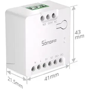 Relé inteligente Wi-Fi com Matter e contacto seco