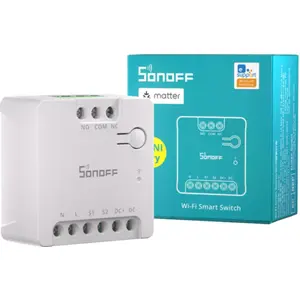 Relé inteligente Wi-Fi com Matter e contacto seco