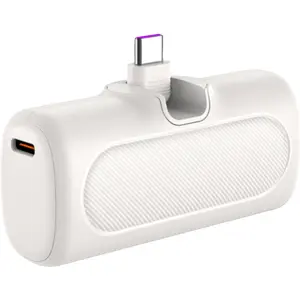 Powerbank Tipo Dongle 5000mAh 20W c/ ficha USB-C - Branco