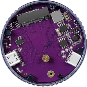 Caixa em alumínio USB-C 3.2 magnética (MagSafe) p/ disco SSD M.2 NVMe (2230/2242)
