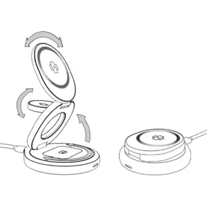Suporte para carregamento Wireless 3-em-1 magnético (MagSafe)